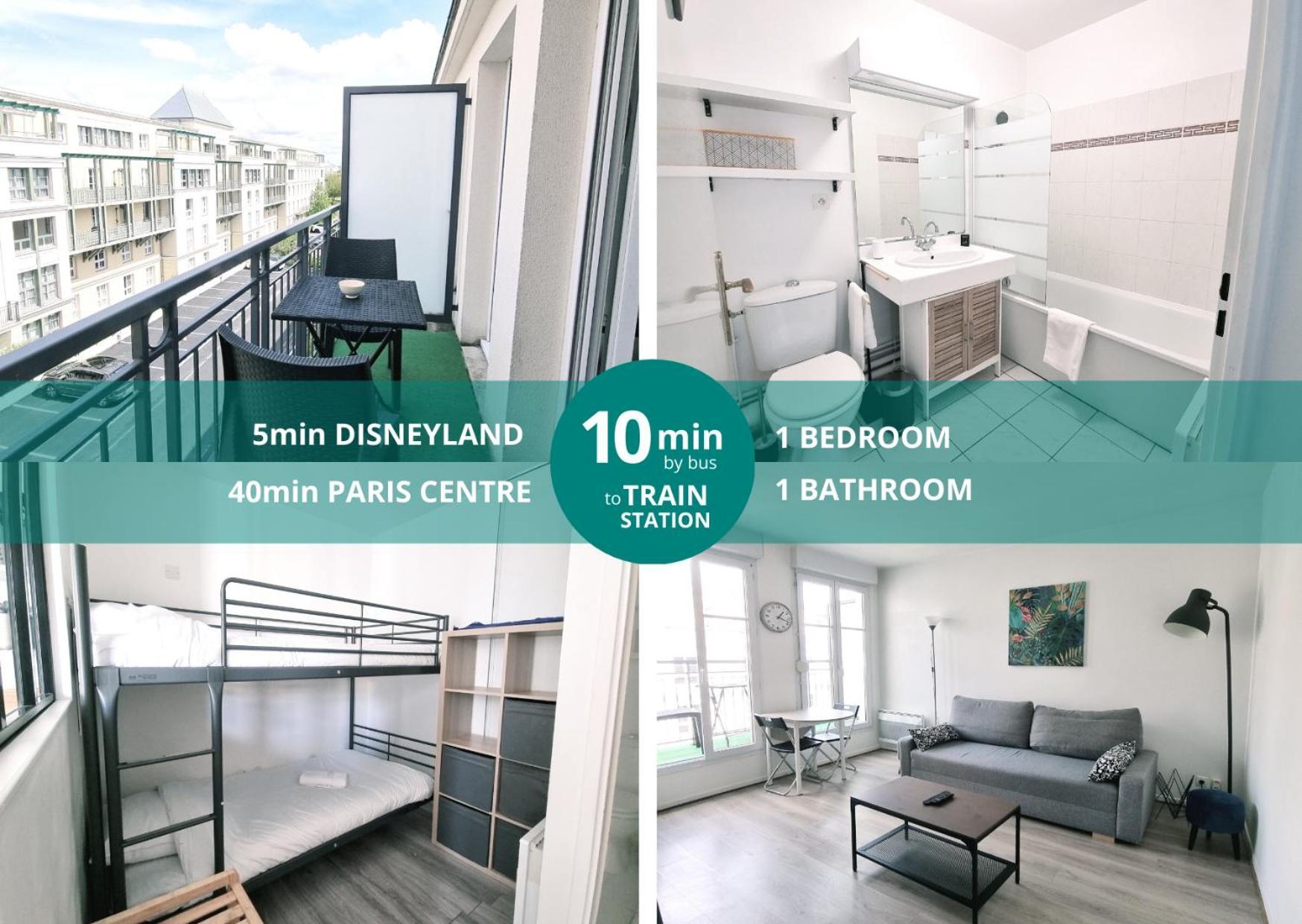 Appartement Disneyland 4 Personnes Serris Exterior photo